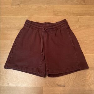 TNA Women's Athletic Shorts in Deep Brown